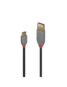 Lindy 36885 cable USB 0,5 m USB 2.0 USB A USB C Negro, Gris