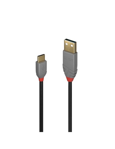 Lindy 36885 cable USB 0,5 m USB 2.0 USB A USB C Negro, Gris