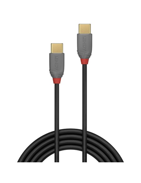 Lindy 36873 cable USB 3 m USB 2.0 USB C Negro, Gris