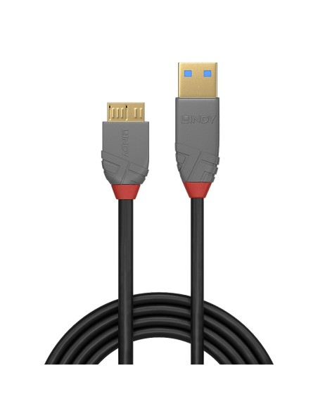 Lindy 36768 cable USB 3 m USB 3.2 Gen 1 (3.1 Gen 1) USB A Micro-USB B Negro
