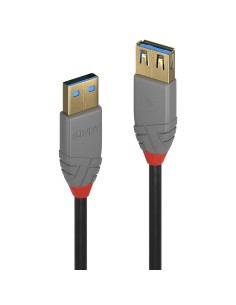 Lindy 36763 cable USB 3 m USB 3.2 Gen 1 (3.1 Gen 1) USB A Negro