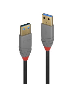 Lindy 36753 cable USB 3 m USB 3.2 Gen 1 (3.1 Gen 1) USB A Negro, Gris