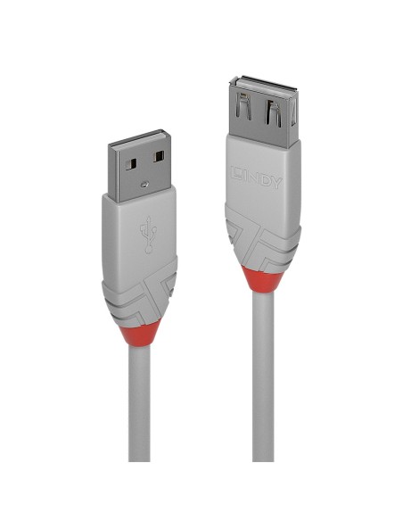 Lindy 36713 cable USB 2 m USB 2.0 USB A Gris