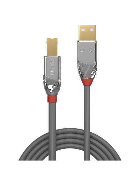 Lindy 36641 cable USB 1 m USB 2.0 USB A USB B Gris