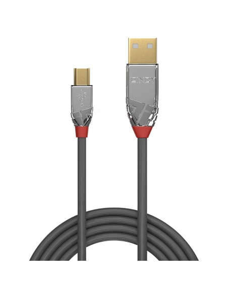 Lindy 36634 cable USB 5 m USB 2.0 USB A Mini-USB B Gris