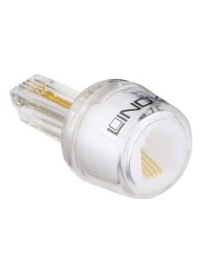 Lindy 75004 conector RJ-10 4P4C Transparente