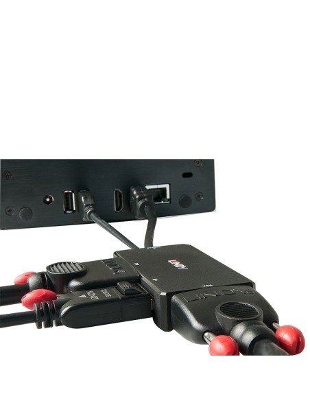 Lindy 38182 adaptador de cable de vÍ­deo 0,15 m Negro