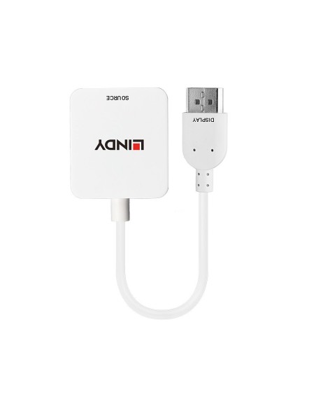 Lindy 38146 adaptador de cable de vÍ­deo HDMI tipo A (Estándar) DisplayPort Blanco