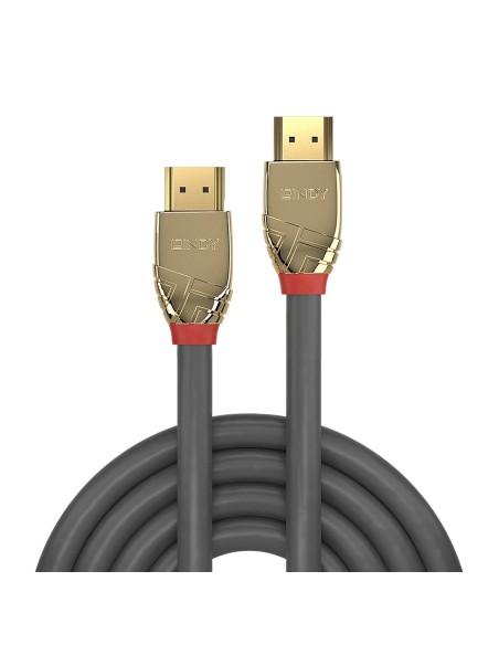 Lindy 37864 cable HDMI 5 m HDMI tipo A (Estándar) Oro, Gris