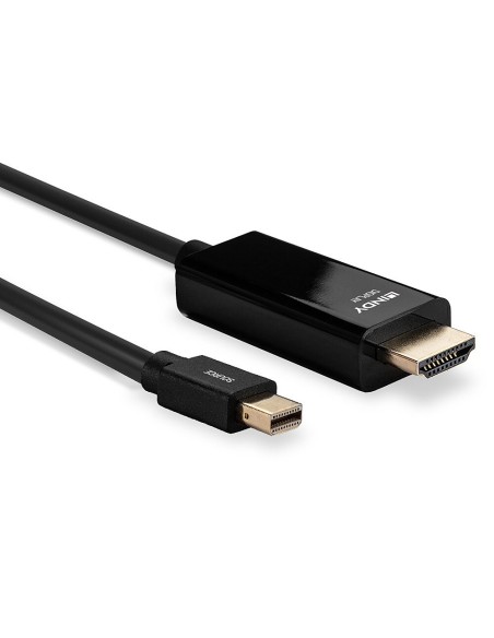 Lindy 36926 adaptador de cable de vÍ­deo 1 m HDMI tipo A (Estándar) Mini DisplayPort Negro