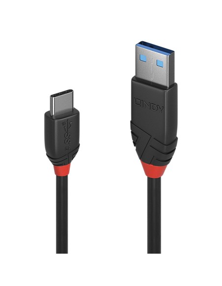 Lindy 36915 cable USB 0,5 m USB 3.2 Gen 1 (3.1 Gen 1) USB A USB C Negro