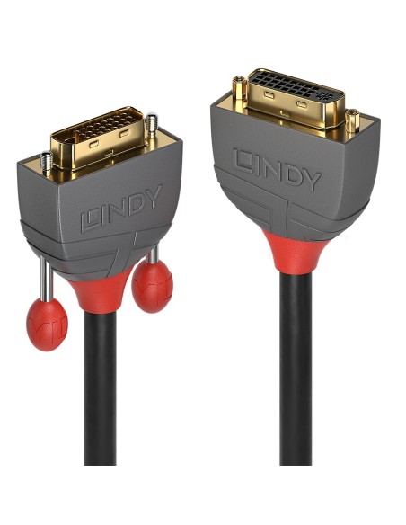 Lindy 36230 cable DVI 0,5 m DVI-D DVI-I Negro