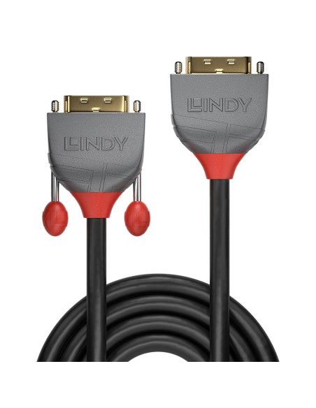 Lindy 36230 cable DVI 0,5 m DVI-D DVI-I Negro