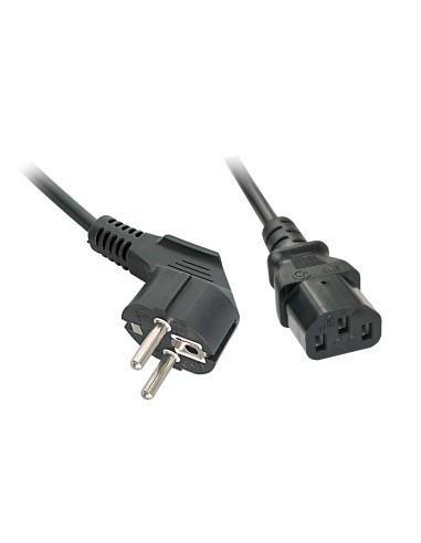 Lindy 30335 cable de transmisión Negro 2 m Enchufe tipo F C13 acoplador