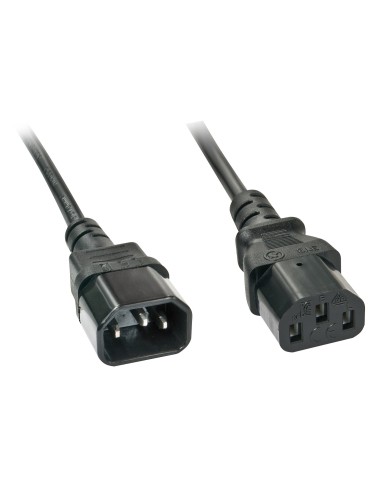 Lindy 30332 cable de transmisión Negro 3 m C13 acoplador C14 acoplador