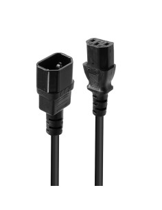 Lindy 30321 cable de transmisión Negro 1 m C14 acoplador C13 acoplador