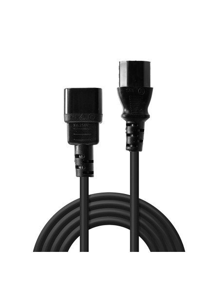 Lindy 30321 cable de transmisión Negro 1 m C14 acoplador C13 acoplador