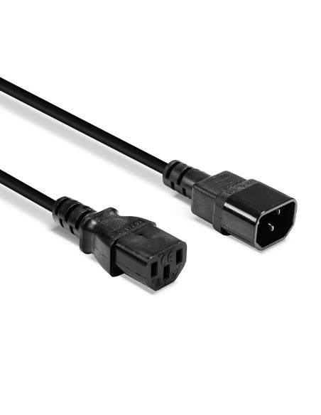 Lindy 30321 cable de transmisión Negro 1 m C14 acoplador C13 acoplador