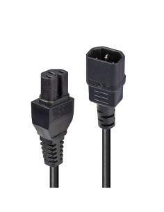 Lindy 30314 cable de transmisión Negro 2 m C14 acoplador C15 acoplador