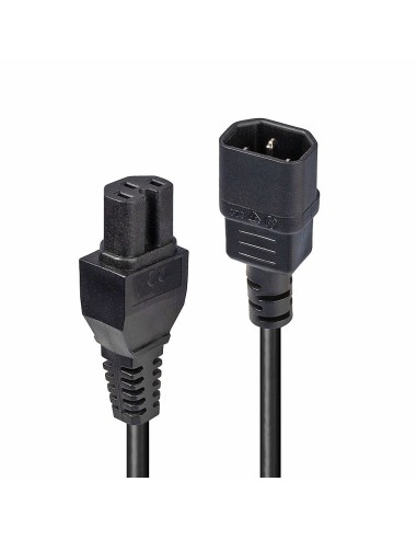 Lindy 30314 cable de transmisión Negro 2 m C14 acoplador C15 acoplador