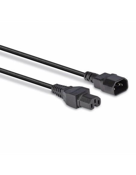 Lindy 30314 cable de transmisión Negro 2 m C14 acoplador C15 acoplador