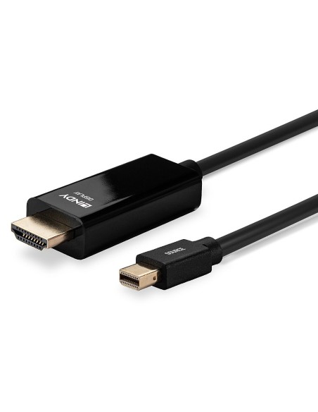 Lindy 36927 adaptador de cable de vÍ­deo DisplayPort HDMI tipo A (Estándar) Negro