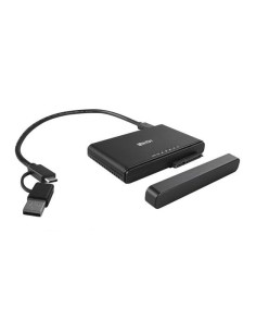 Lindy 43359 base de conexión para disco duro USB 3.2 Gen 2 (3.1 Gen 2) Type-C Negro