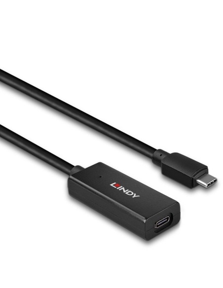 Lindy 43356 hub de interfaz USB 3.2 Gen 1 (3.1 Gen 1) Type-C 5000 Mbit s Negro