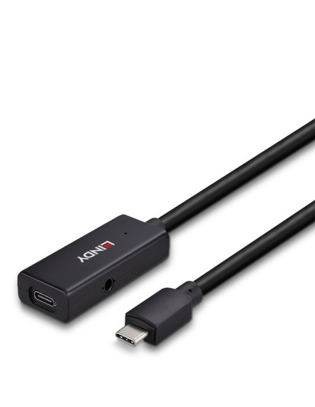 Lindy 43356 hub de interfaz USB 3.2 Gen 1 (3.1 Gen 1) Type-C 5000 Mbit s Negro