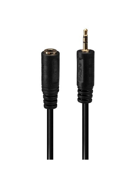 Lindy 35698 cable de audio 0,2 m 2,5mm 3,5mm Negro