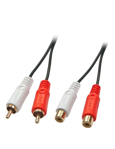Lindy 35671 cable de audio 2 m 2 x RCA Negro, Rojo, Blanco