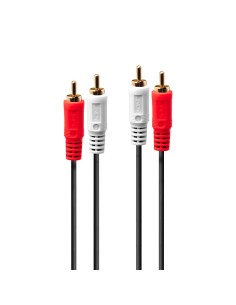 Lindy 35666 cable de audio 20 m 2 x RCA Negro, Rojo, Blanco
