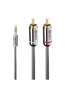 Lindy 35333 cable de audio 1 m 3,5mm 2 x RCA Antracita