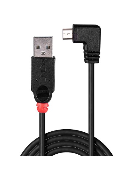 Lindy 31975 cable USB 0,5 m USB 2.0 USB A Micro-USB B Negro