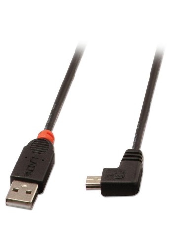 Lindy 31971 cable USB 1 m USB 2.0 USB A Mini-USB B Negro