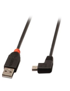 Lindy 31970 cable USB 0,5 m USB 2.0 USB A Mini-USB B Negro