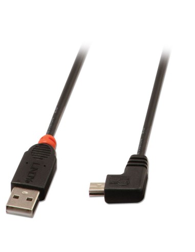 Lindy 31970 cable USB 0,5 m USB 2.0 USB A Mini-USB B Negro