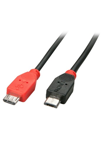Lindy 31758 cable USB 0,5 m USB 2.0 Micro-USB B Negro