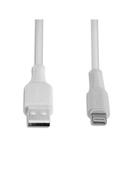 Lindy 31326 cable USB 1 m USB 2.0 USB A Blanco