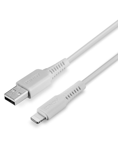 Lindy 31326 cable USB 1 m USB 2.0 USB A Blanco