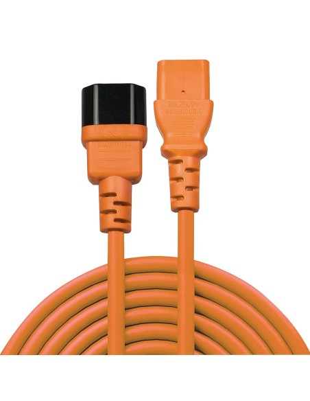 Lindy 30475 cable de transmisión Naranja 2 m C13 acoplador C14 acoplador