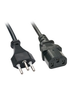 Lindy 30417 cable de transmisión Negro 2 m C13 acoplador