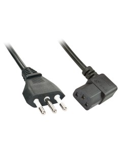 Lindy 30346 cable de transmisión Negro 2 m C13 acoplador