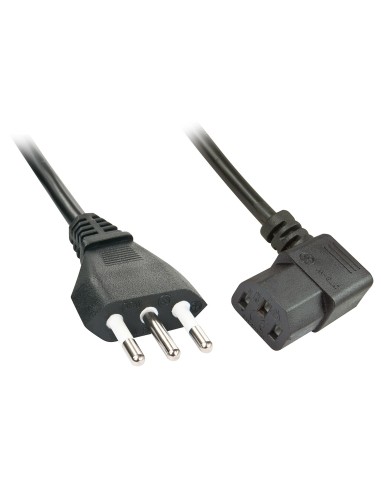 Lindy 30346 cable de transmisión Negro 2 m C13 acoplador