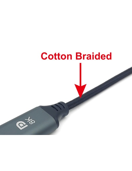 Equip 133421 adaptador de cable de vÍ­deo 1 m USB Tipo C DisplayPort Gris