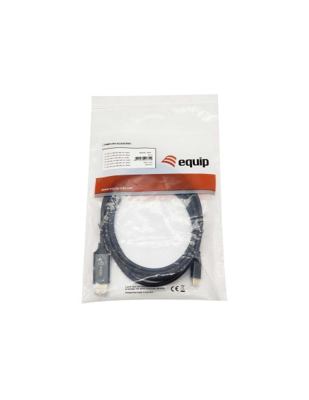 Equip 133417 adaptador de cable de vÍ­deo 3 m USB Tipo C HDMI tipo A (Estándar) Gris, Negro