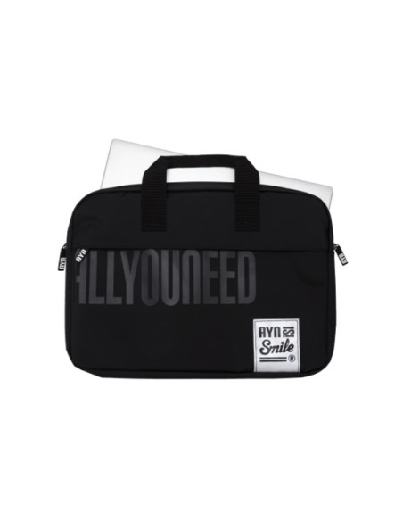 Smile Akira maletines para portátil 39,6 cm (15.6") MaletÍ­n Toploader Negro