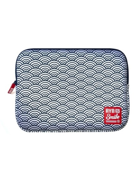 Bundle Funda Sleeve para Portátil de 13 y 14 pulgadas Smile Kimono de Neopreno estampado Japonés Seigaiha