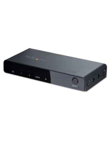 StarTech.com Switch Conmutador HDMI de 2 Puertos de 8K - Selector HDMI 2.1 UHD de 4K a 120Hz 8K 60Hz - HDR10+ - Adaptador de Ali