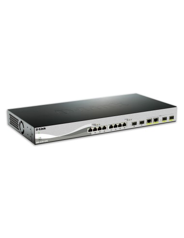 D-Link DXS-1210-12TC E switch Gestionado L2 10G Ethernet (100 1000 10000) 1U Negro, Plata